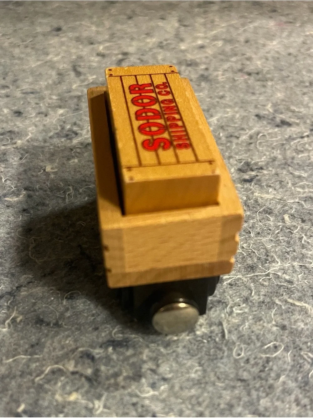 Sodor Shipping CO.  Wooden Cargo Wagon - Natural Wood)